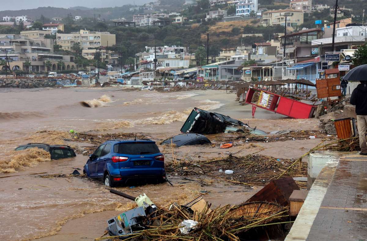 Toter und Vermisste auf Kreta: Schwere Stürme sorgen für Chaos in Griechenland