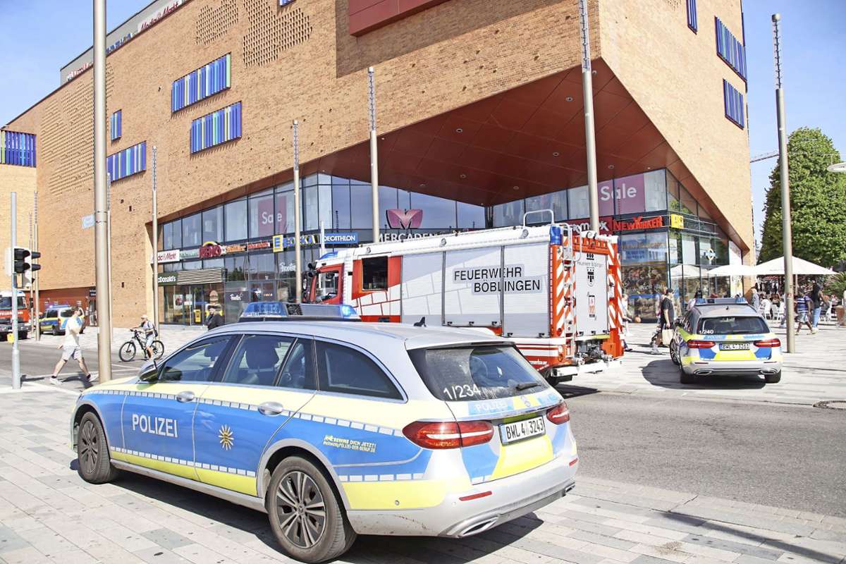 Einkaufszentrum in Böblingen: Mercaden wegen defektem Kühlaggregat evakuiert