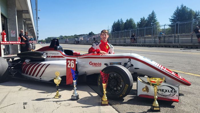 Andre Petropoulos aus Maichingen ist im Drexler-Formel-Cup gut unterwegs