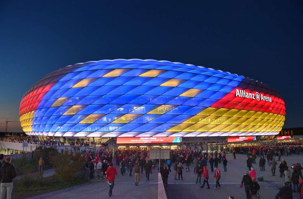 München – Kapazität: 70 000, geplante Auslastung: 20 Prozent, voraussichtliche Zuschauerzahl: rund 14 000.