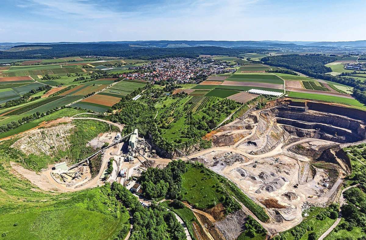 Streitthema  in Marbach: Grünes Licht für  größeren Steinbruch in Sicht