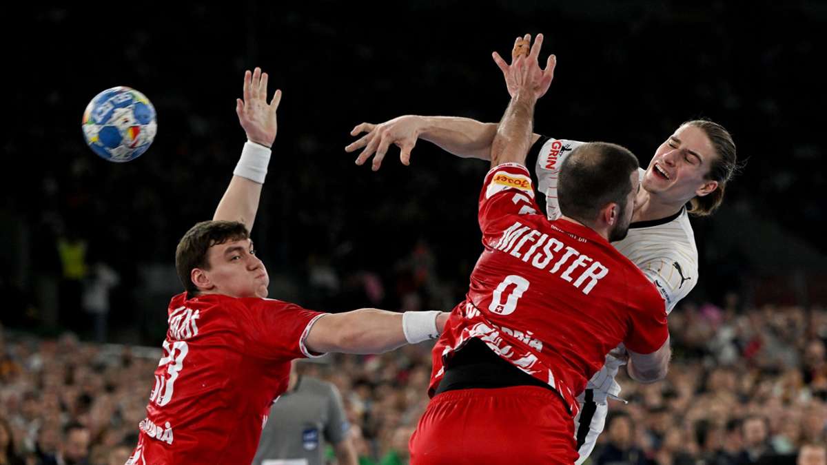 Handball-EM mit Traumstart: Kantersieg vor Rekord-Kulisse: Deutsche Handballer feiern Auftaktsieg