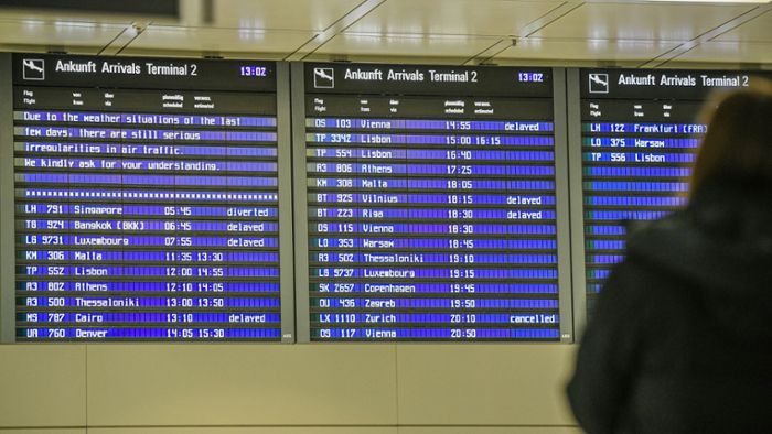 650 Flüge wegen Winterwetters annulliert