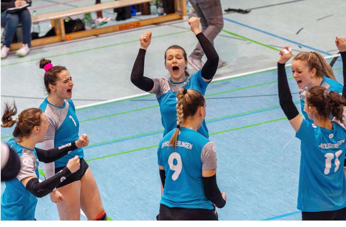 Nach der Saison ist vor der Saison: Die Holzgerlinger Volleyballerinnen freuen sich jetzt schon auf ihre zweite Runde in der Oberliga. Foto: Eibner/Dimitri Drofitsch