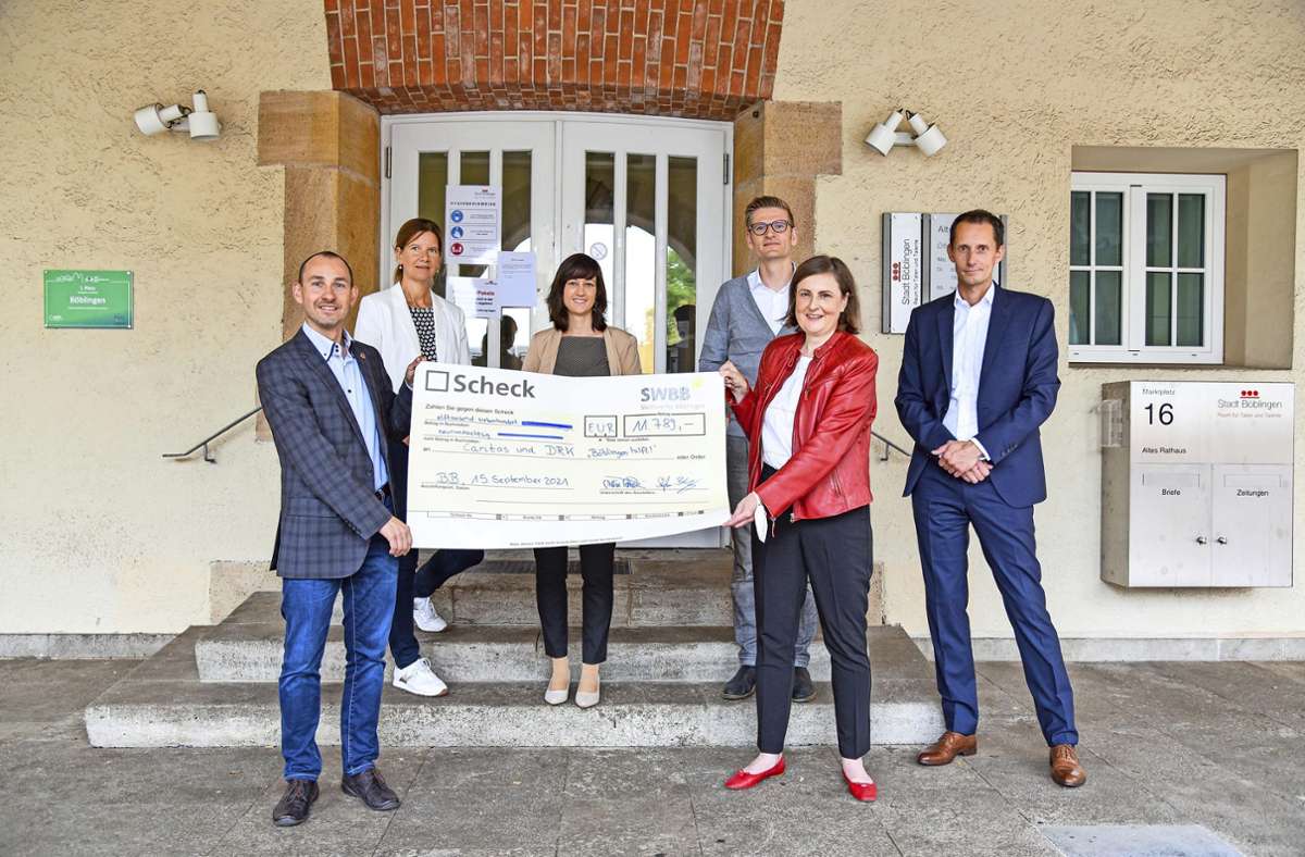 Aktion „Böblingen hilft“: 11789 Euro für die Opfer der Flutkatastrophe
