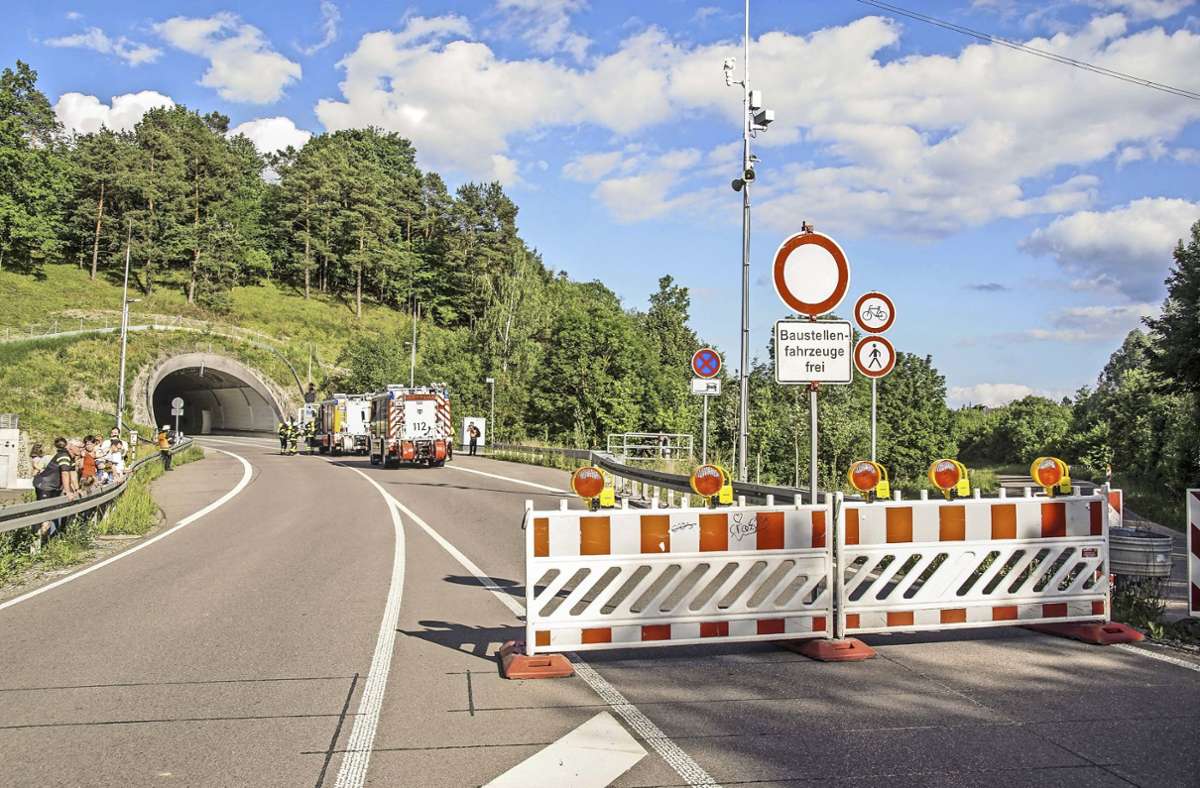Wegen Wartungsarbeiten an den Feuerlöschern wird der Tunnel Darmsheim nächste Woche kurzfristig gesperrt Foto: SDMG//Dettenmeyer