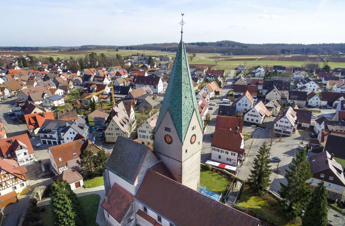 Stand der Sanierung in Hildrizhausen: Live-Sendung aus dem Kirchturm
