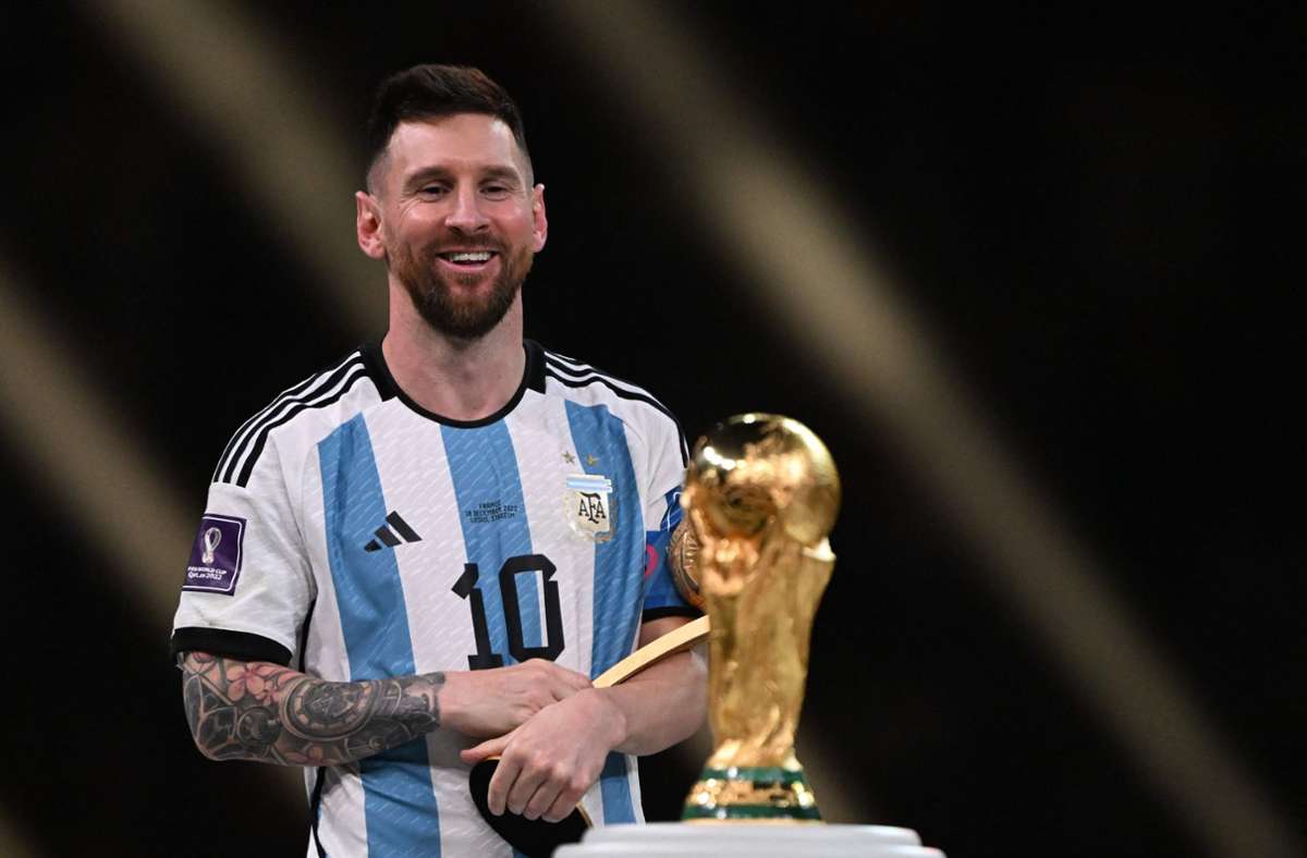 Lionel Messi am Ziel seiner Fußballerträume.