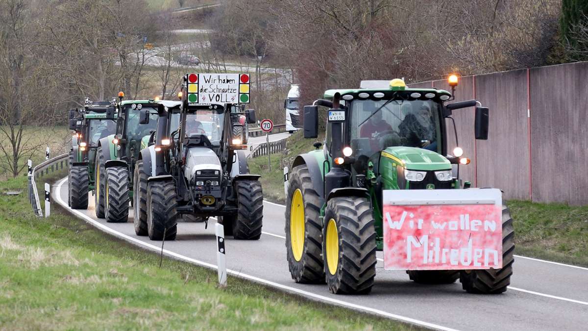 Am Samstag im Landkreis Ludwigsburg: Protesttour mit 200 Traktoren