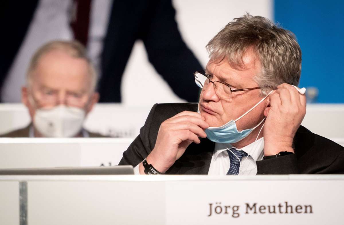 Dem AfD-Bundesvorsitzenden Jörg Meuthen droht offenbar  ein strafrechtliches Ermittlungsverfahren. (Symbolbild) Foto: dpa/Kay Nietfeld