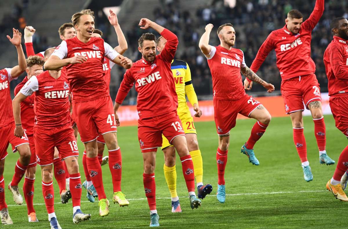 Fußball-Bundesliga: Köln gewinnt Derby in Gladbach souverän und steuert auf Europakurs