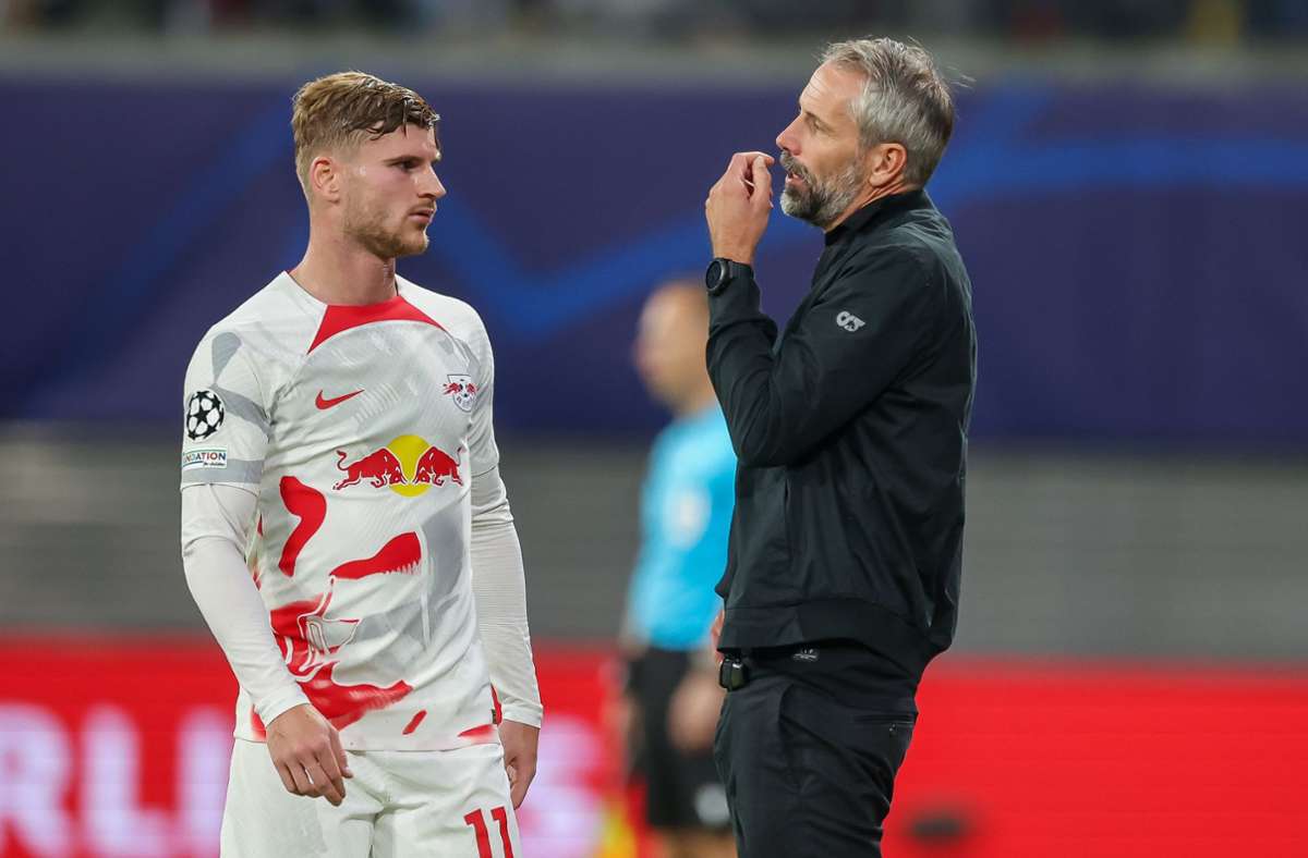 Kritik an Ex-VfB-Star: Marco Rose rüffelt schimpfenden Timo Werner