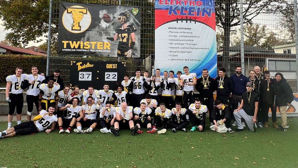American Football Junioren: Die U17 der Holzgerlingen Twister holt sich die Meisterschaft