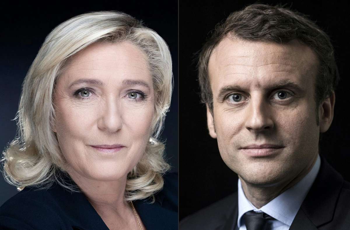 Wahl in Frankreich: Macron liegt vor Le Pen bei Präsidentschafts-Wahl