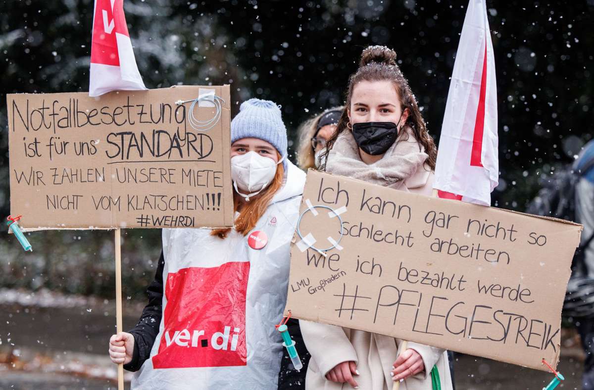 Für viele Pflegekräfte hat sich der Protest gelohnt. Foto: dpa/Matthias Balk