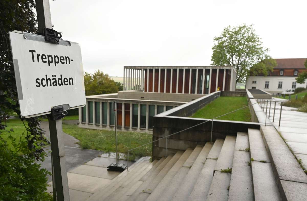 Rechtsstreit in Marbach beendet: Baumängel  vor Literaturtempel    werden behoben