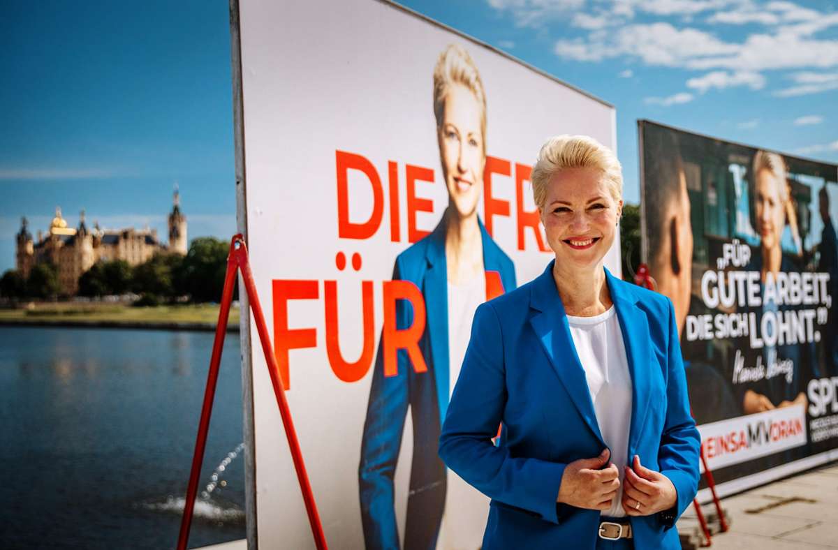 Landtagswahl in Mecklenburg-Vorpommern: Läuft bei Manuela Schwesig