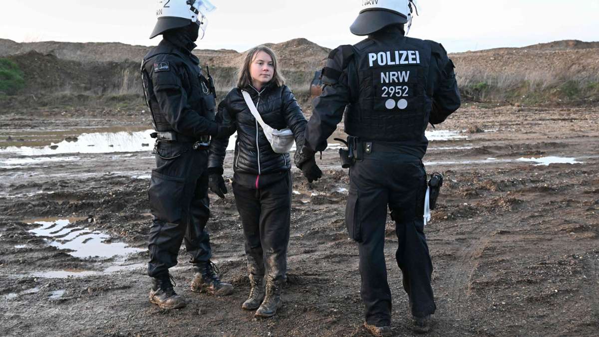 Lützerath-Proteste: Polizei nimmt Greta Thunberg in Gewahrsam