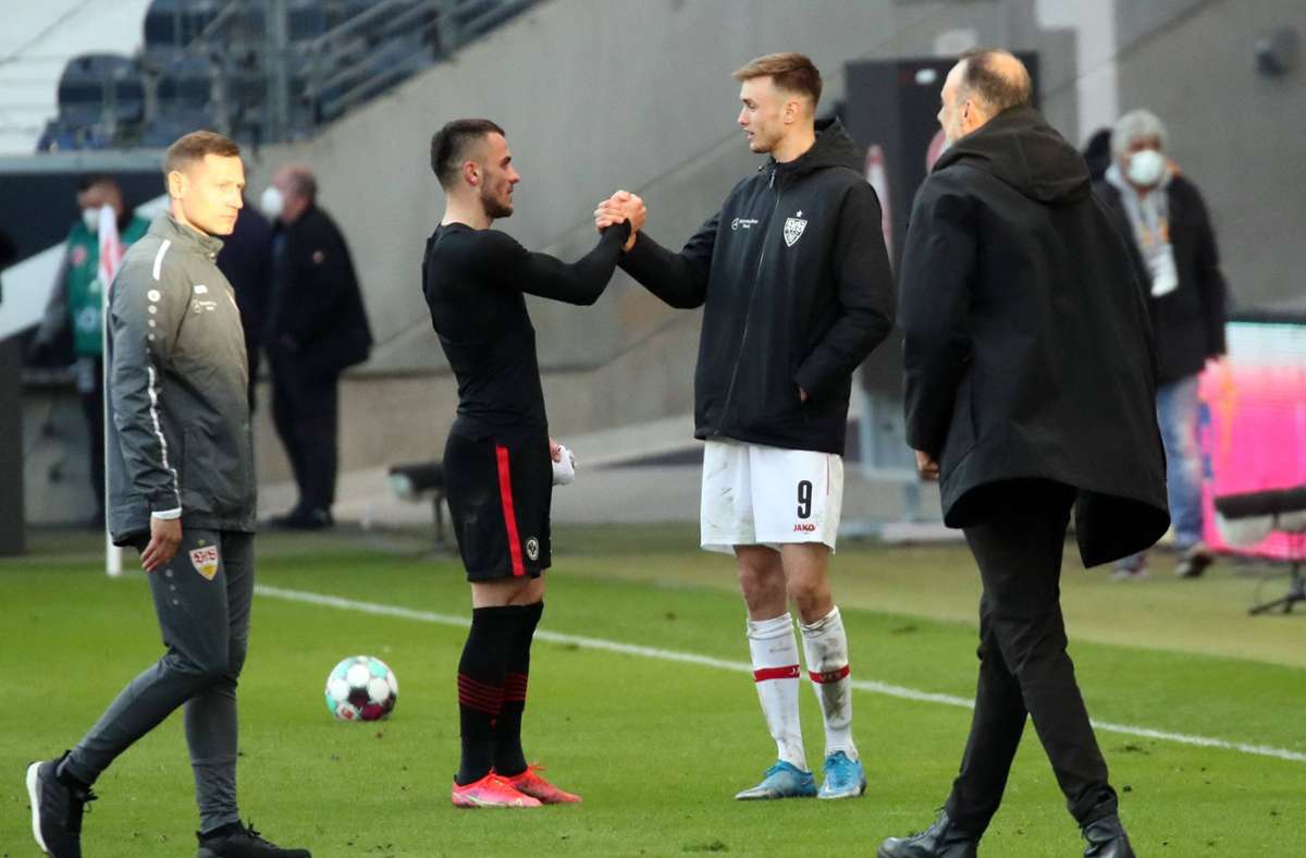 Filip Kostic und Sasa Kalajdzic erzielten die beiden Tore im Spiel zwischen Eintracht Frankfurt und dem VfB Stuttgart.