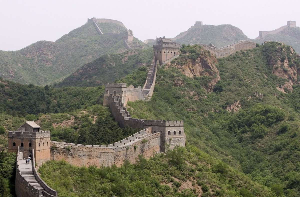 Tourismus in China: Besucher drängen sich auf der Chinesischen Mauer
