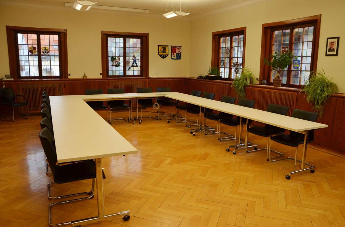 Der Gemeinderatssaal im Altdorfer Rathaus hat im Zuge der Sanierung nach über sieben Jahrzehnten ausgedient. Foto: Gemeinde Altdorf