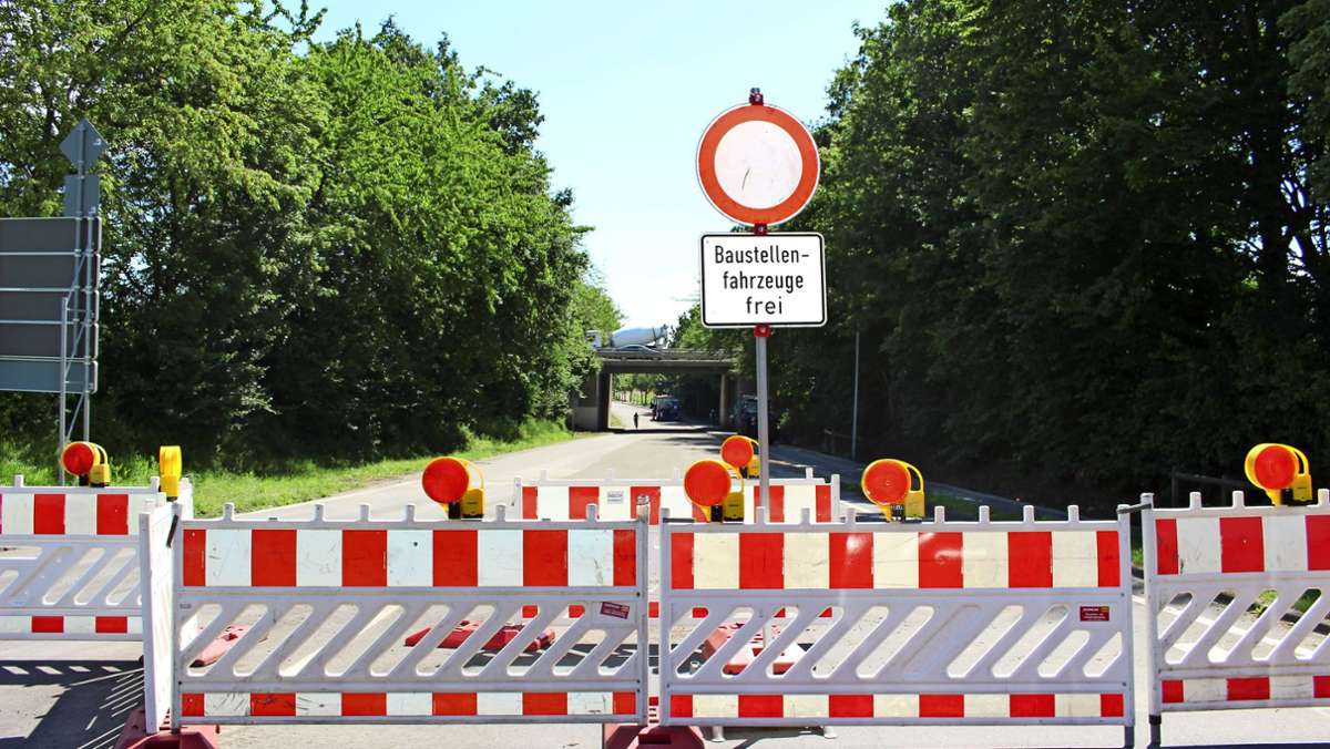 Bauarbeiten in Filderstadt: Vollsperrung soll früher aufgehoben werden