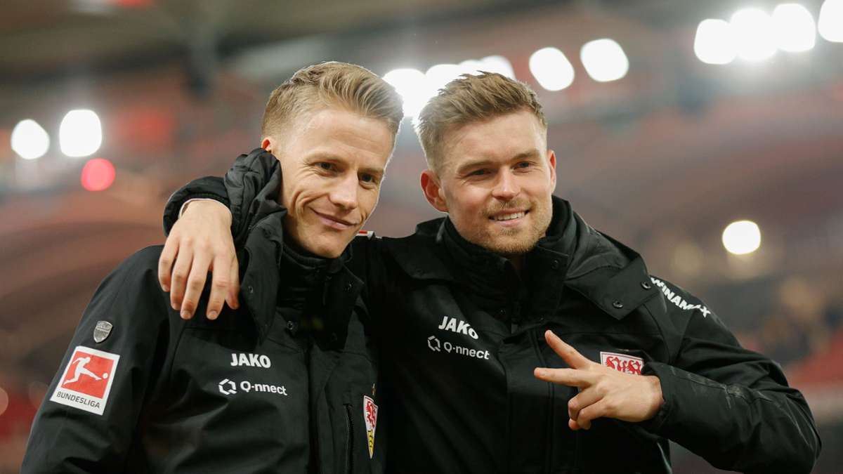 Zwei VfB-Kandidaten für die Nationalmannschaft: Chris Führich (links) und Maximilian Mittelstädt haben gegen Union Berlin wieder überzeugt und äußern sich. In der Bildergalerie sehen Sie weitere Eindrücke der Partie.