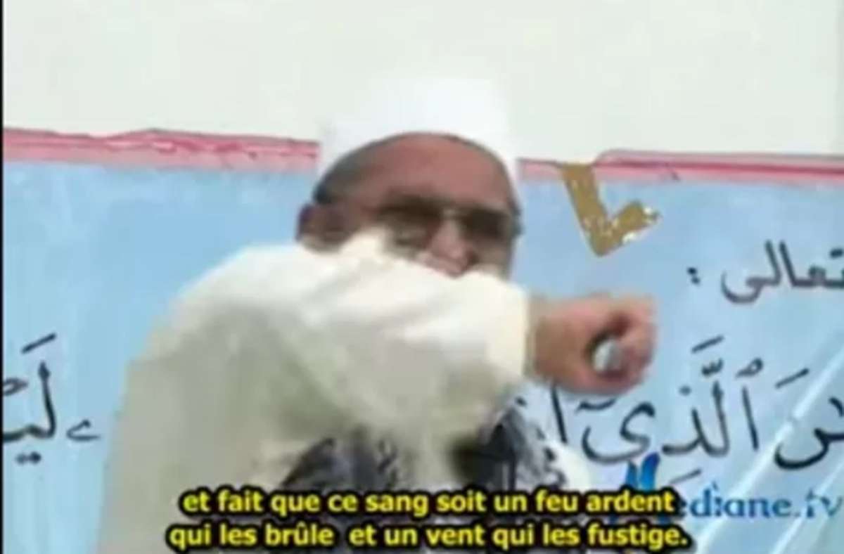 Ein Imam in Brüssels größter Moschee wurde des Landes verwiesen. Er soll, wie in einem Video zu sehen sein soll, Hassreden gehalten haben. Foto: screenshot/screenshot