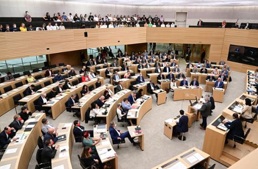 Häufig sind im Plenum nicht immer alle Stühle im Landtag besetzt. Foto: Bernd Weißbrod/dpa/Bernd Weißbrod