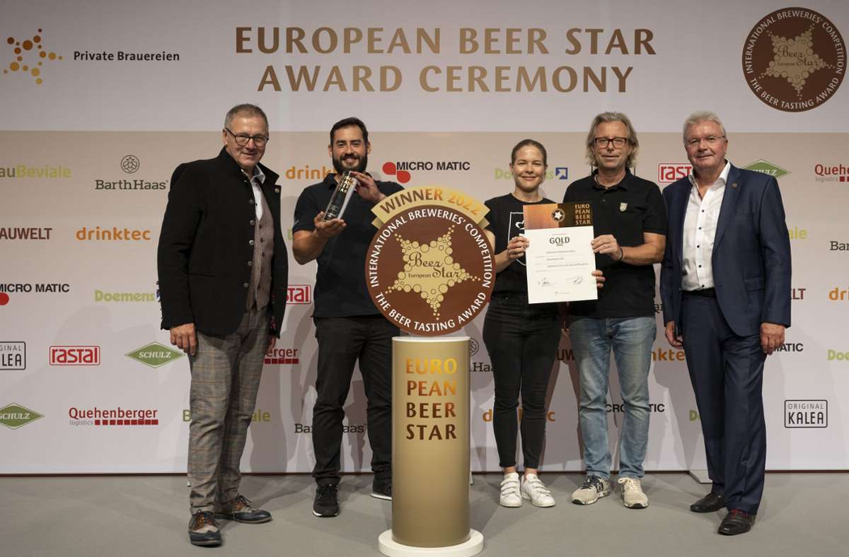 Auszeichnung für Schönbuch Braumanufaktur: Europäisches Gold für Böblinger Bier