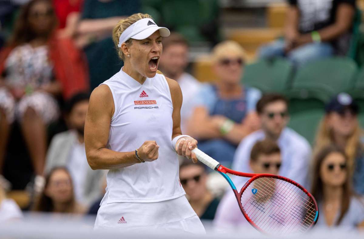 Tennis in Wimbledon: Angelique Kerber erreicht Achtelfinale