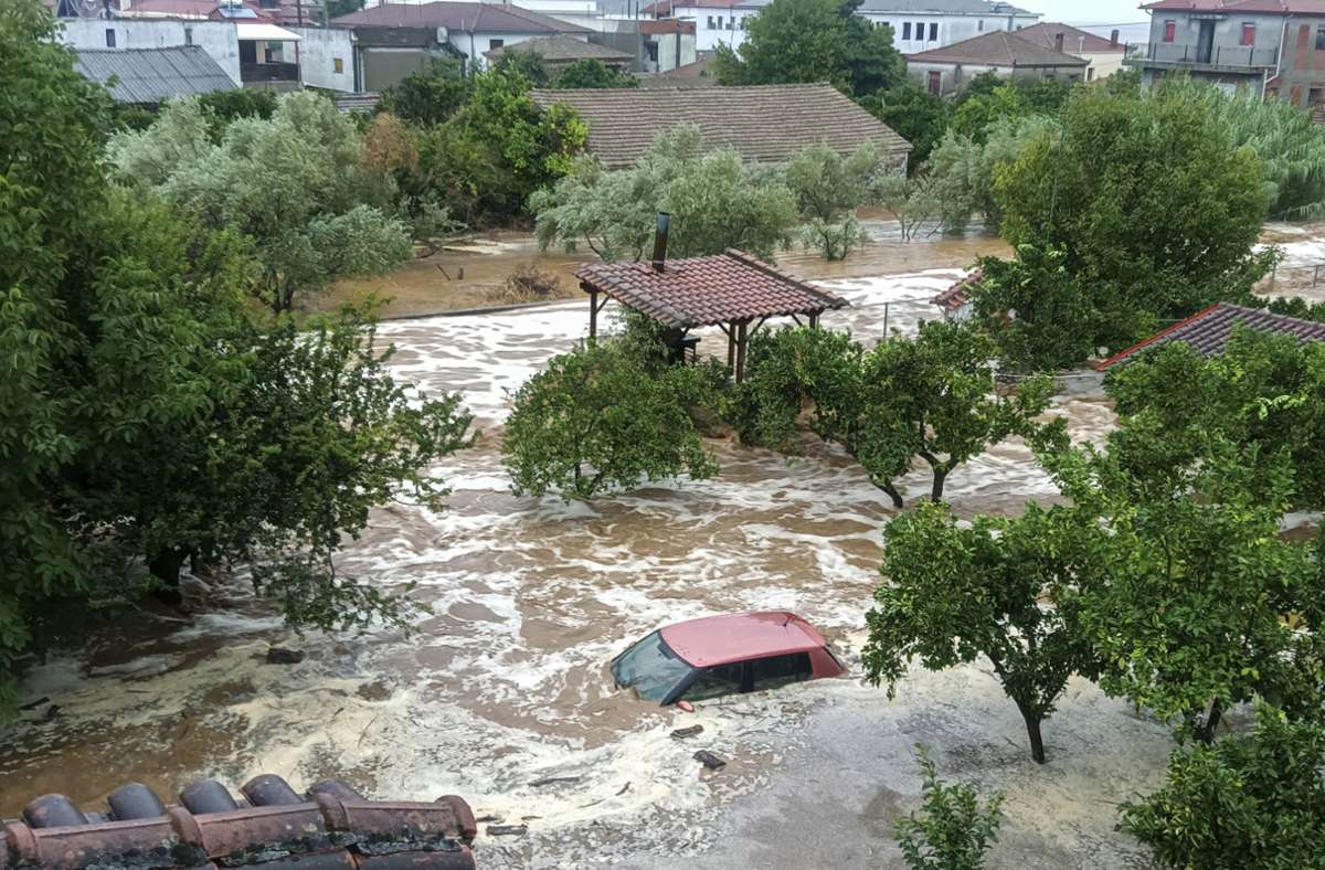 In Griechenland wütet seit Tagen ein Sturmtief.