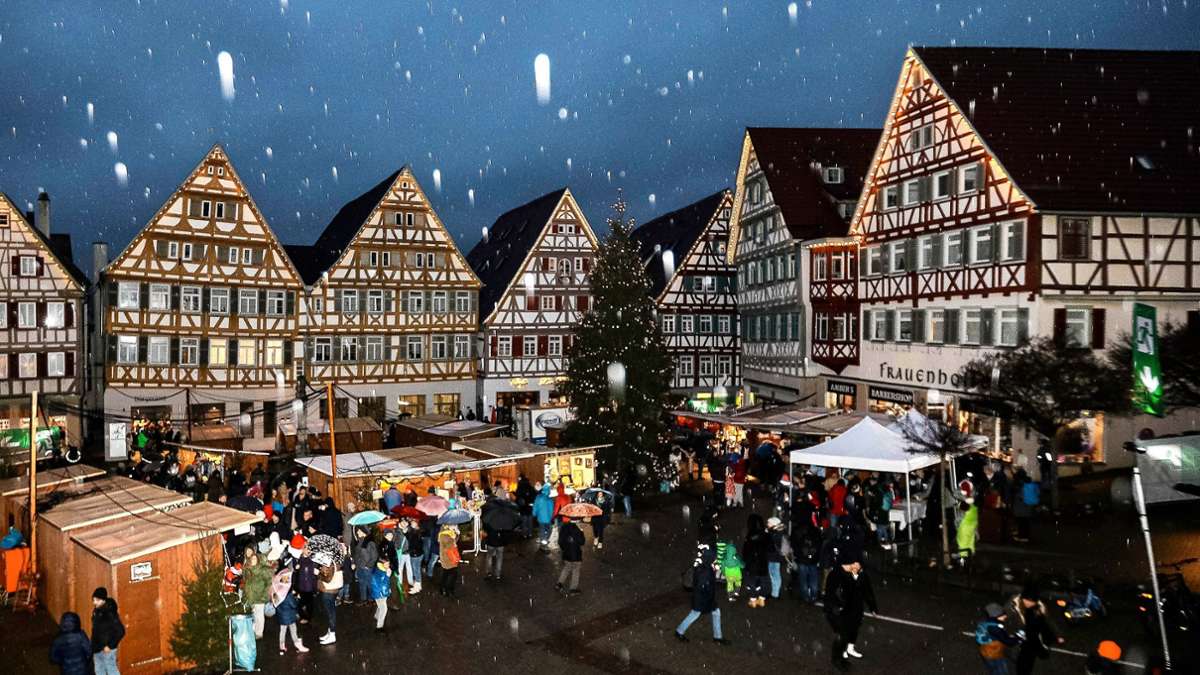 Weihnachtsmärkte rund um Böblingen: Wo man sich aufs Fest  einstimmen und Geschenke  finden kann