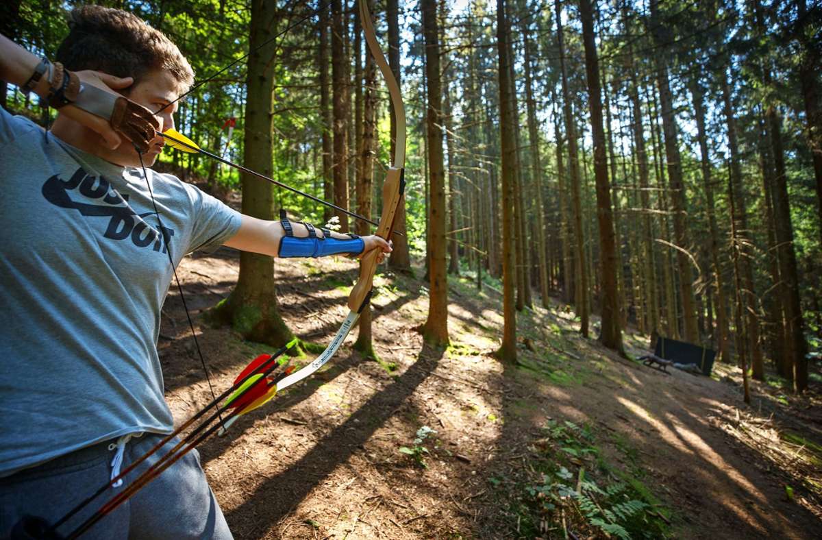 Bogenparcours Spiegelberg: Auf der Jagd wie einst Robin Hood