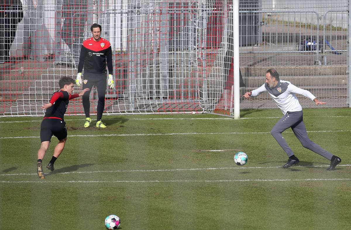 Weitere Eindrücke vom Training des VfB Stuttgart am Dienstag.