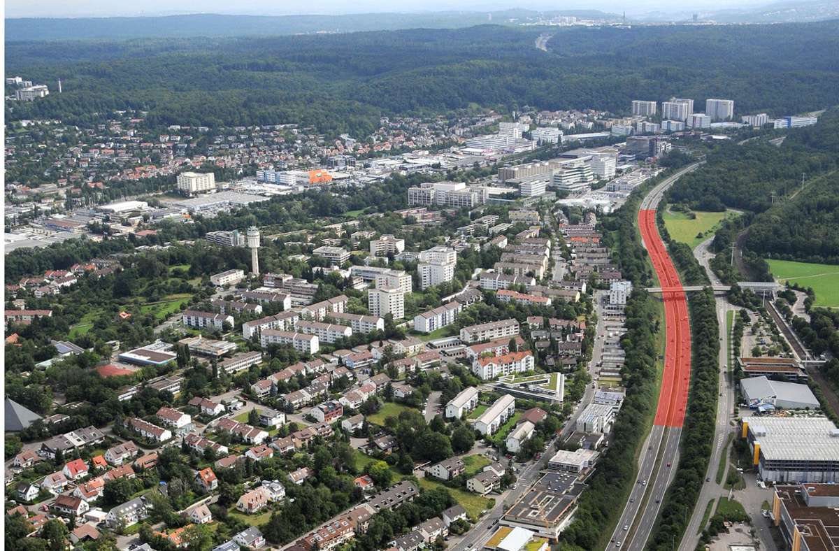 Ausbau der A 81 zwischen Böblingen und Sindelfingen: Deckel soll Städte verbinden – nur wie?