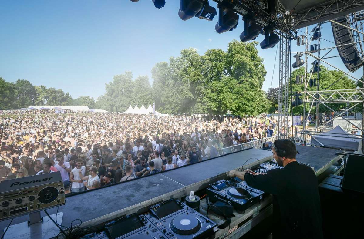 Tausende feierten am Samstag beim Dukeland-Festival in Ludwigsburg.