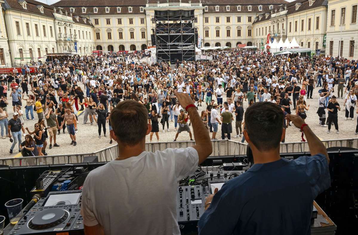KSK Music Open in Ludwigsburg: Tausende tanzen zu Techno-Beats