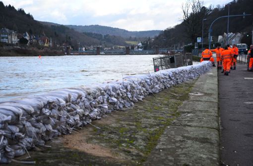 Auch in Heidelberg war es zu Hochwasser gekommen. Foto: dpa/Rene Priebe