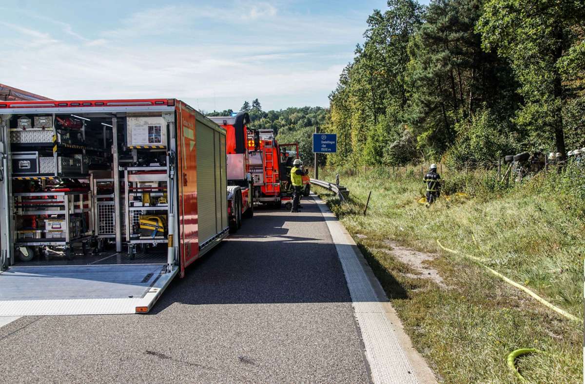 A 81 bei Sindelfingen-Ost: 52-jähriger Autofahrer tödlich verunglückt