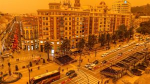 Saharastaub weht auf  Spanien und Italien zu