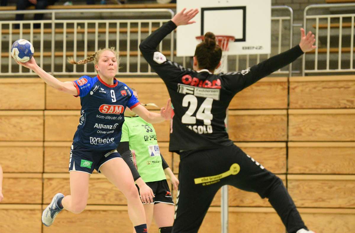 Lieferte ihr bestes Spiel im Trikot der Zweitligamannschaft: Ronja Bühler trug fünf Treffer zum Sieg der SG H2Ku Herrenberg bei Foto: /Baur/Eibner
