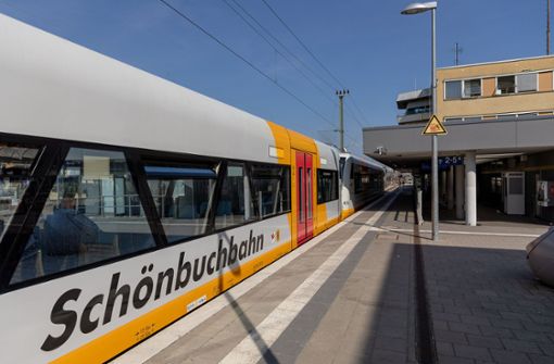 Die Schönbuchbahn fährt im August nur bis Holzgerlingen. Foto: Eibner/Drofitsch