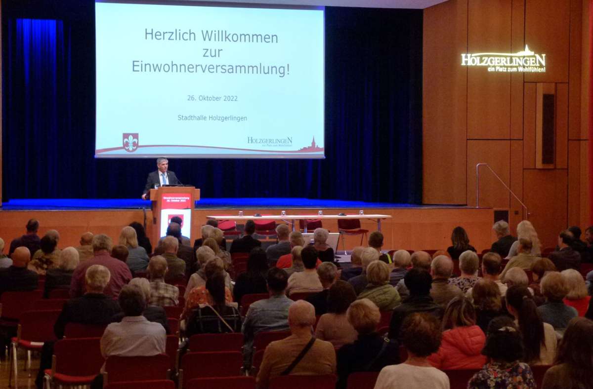Bürgerversammlung in Holzgerlingen: Das Sparbuch wird dringend gebraucht