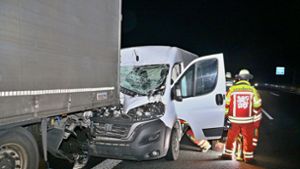Unfall auf der Autobahn bei Leonberg: Glück im Unglück für Fiat-Fahrer