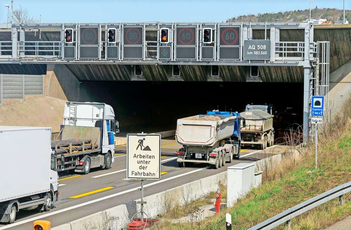 Großbaustelle  am Wochenende: Engelbergtunnel wird für mehrere Stunden komplett gesperrt