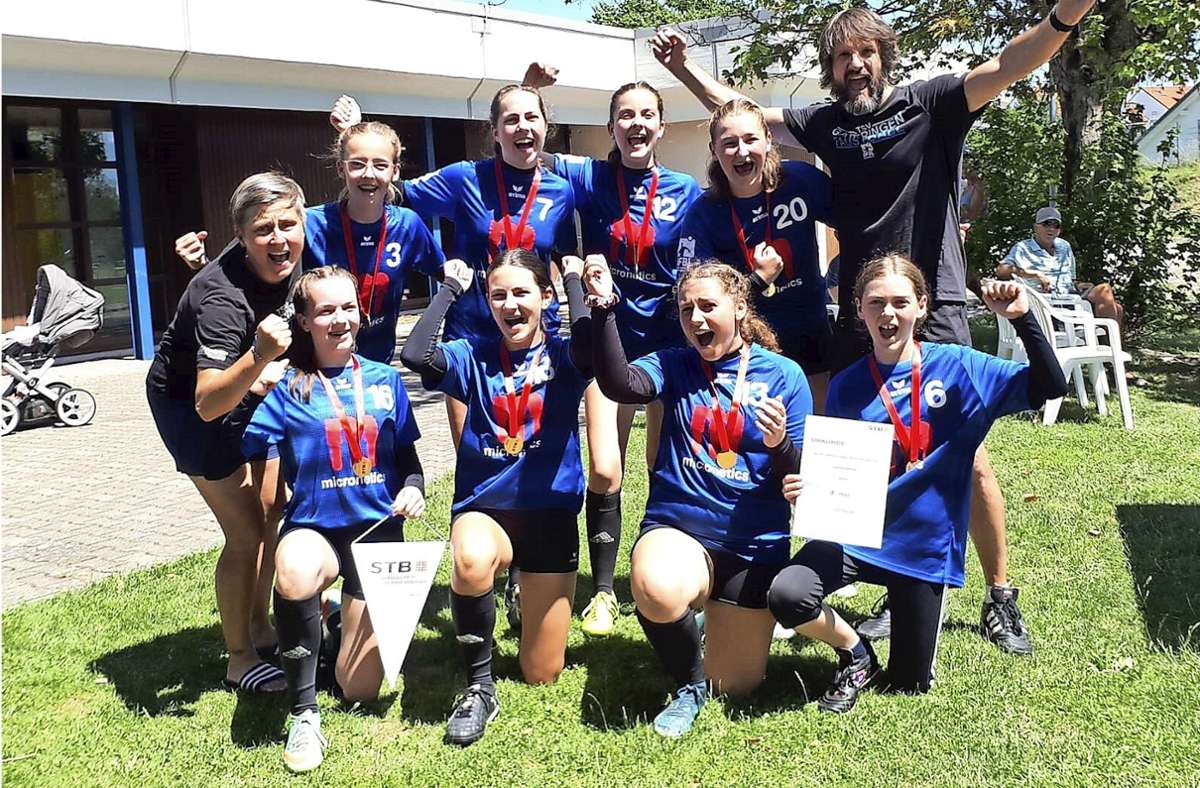 Faustball: U14-Mädels des TSV Gärtringen sind württembergischer Meister