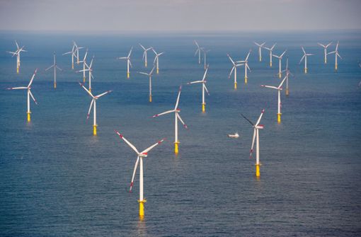 In der Nordsee in Deutschland längst Realität, in Frankreich noch Zukunftsmusik. Offshore-Windparks liefern sauberen Strom für Tausende Haushalte. Foto: dpa/Daniel Reinhardt