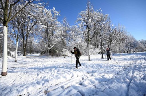 Wintereinbruch im Elsass Foto: dpa/Frederick Florin