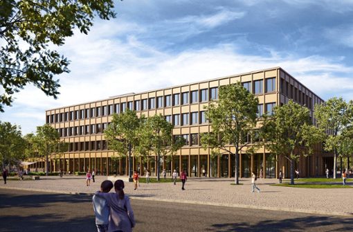 So sieht der Entwurf für das neue Bildungszentrum West aus. Foto: h4a Gessert + Randecker Architekten